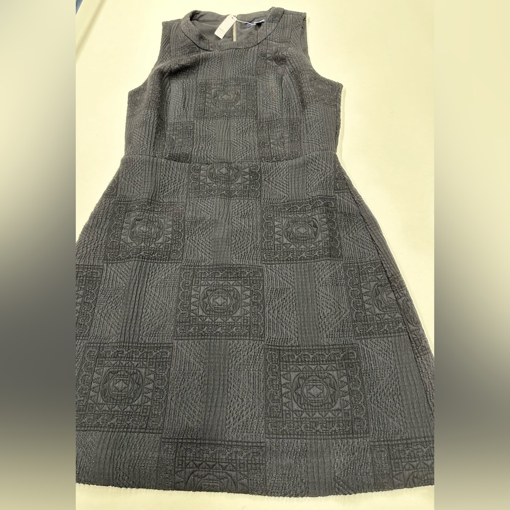NWT Madewell Black Textured Afternoon Dress E9038 size 4
